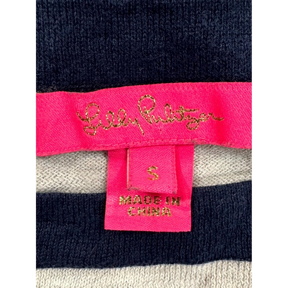 Lilly Pulitzer Elba Coolmax Sweater Womens Small Multicolor Colorblock Cotton - Picture 5 of 16